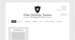 Desktop Screenshot of elitedefensetactics.com