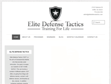 Tablet Screenshot of elitedefensetactics.com